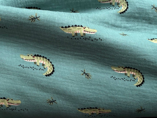 Musselin/Gauze Krokodile