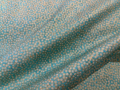 Baumwollstoff Shimmer Mint Gold metalic
