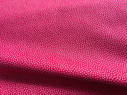 Baumwollstoff Wilde Pünktchen Pink Dotty