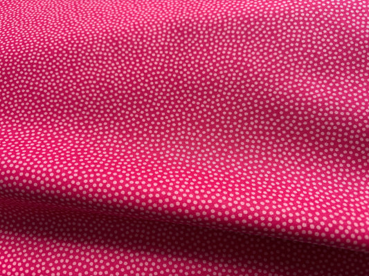 Baumwollstoff Wilde Pünktchen Pink Dotty
