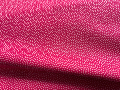 Baumwollstoff Wilde Pünktchen Pink Dotty