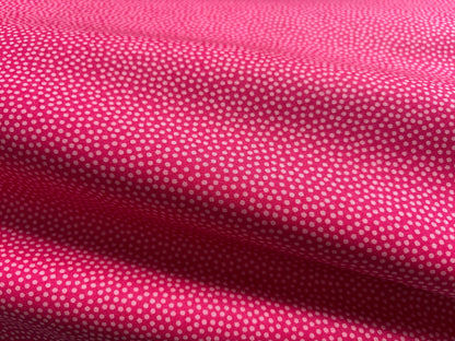 Baumwollstoff Wilde Pünktchen Pink Dotty