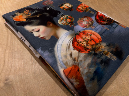 Baumwollstoff-Panel Tasche Geisha