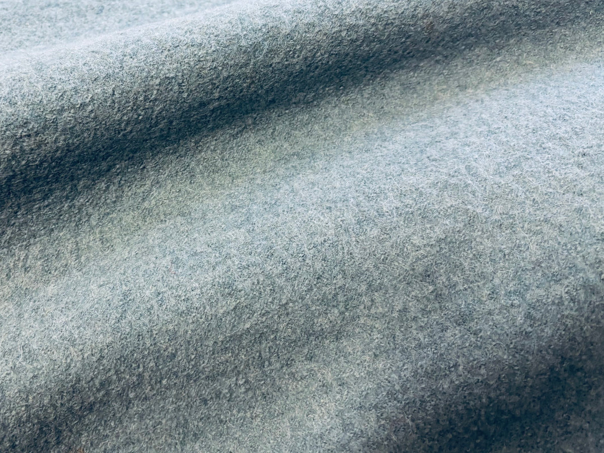 Walkstoff Uni Graublau reine Wolle