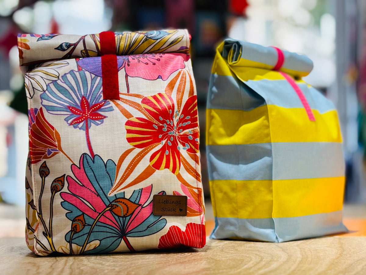 Nähpackage Lunchbag Flowers and Stripes
