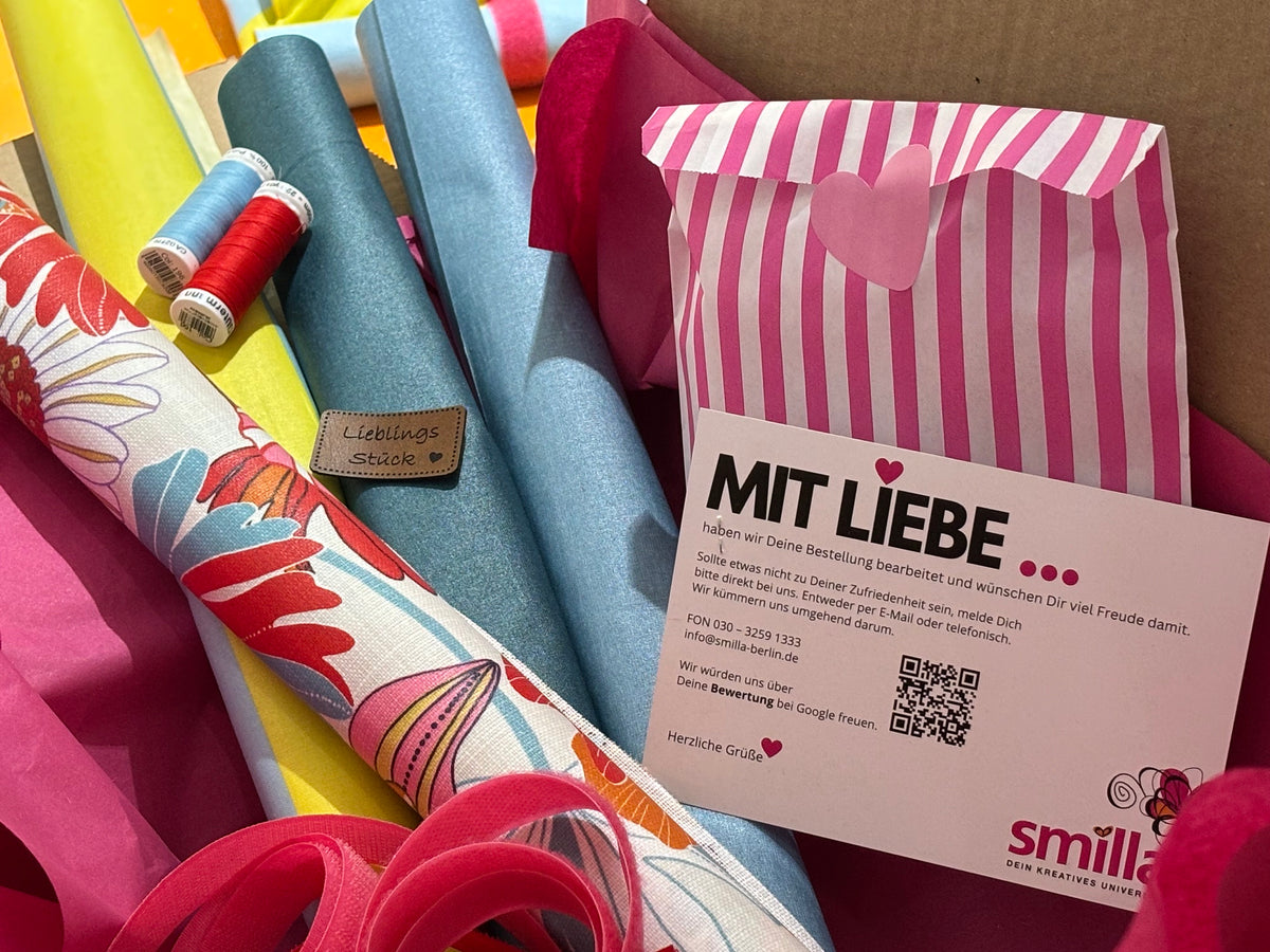 Nähpackage Lunchbag Flowers and Stripes