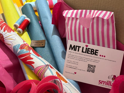 Nähpackage Lunchbag Flowers and Stripes