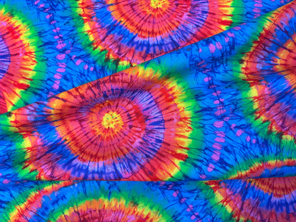 Baumwollstoff Rainbow Colors Spirale