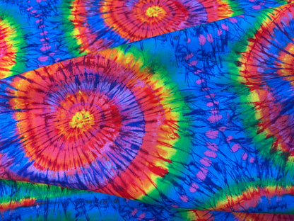 Baumwollstoff Rainbow Colors Spirale