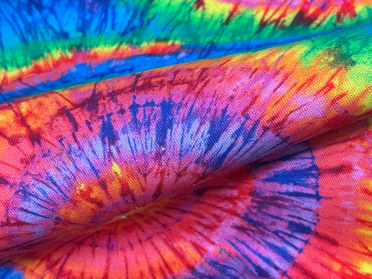 Baumwollstoff Rainbow Colors Spirale