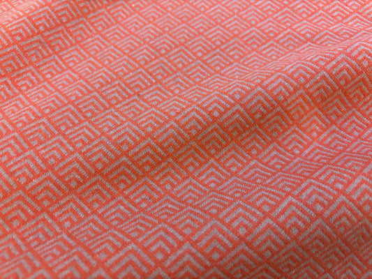 Strick-Jacquard recycled Raute Koralle