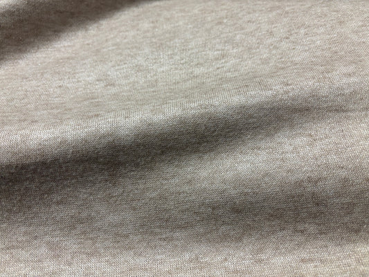 Strickstoff Glitzer Beige meliert