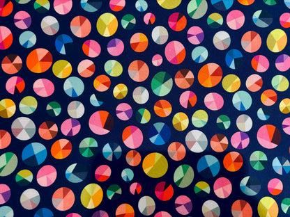 Baumwollstoff Happy Place Bunte Murmeln