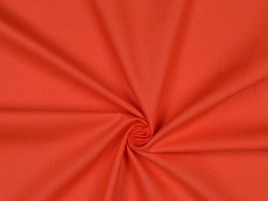 Baumwollstoff Uni Leuchtend Orange 039