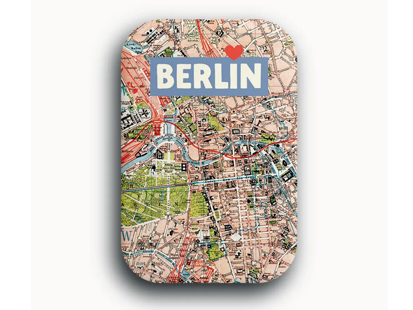 Magnet Lunacard Berlin Stadtplan