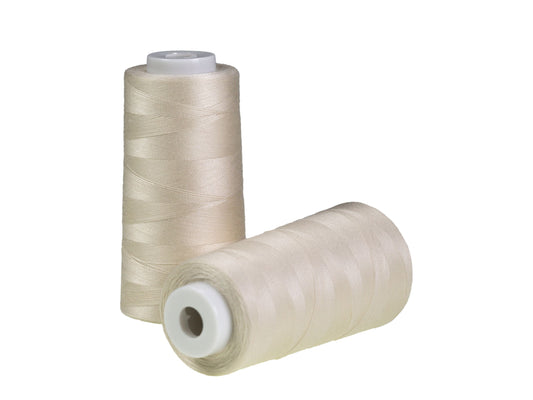 Overlockgarn Natur/Offwhite 2500 m Qillo