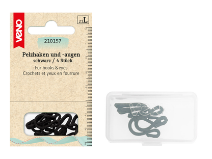 Veno Pelzhaken und Augen Schwarz