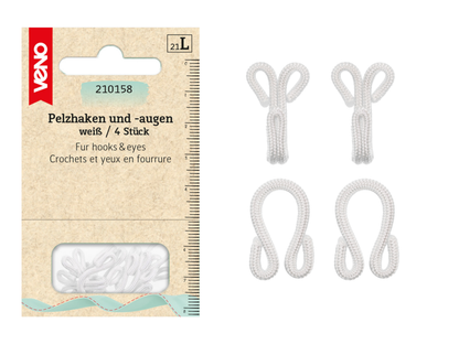 Veno Pelzhaken und Augen Weiß