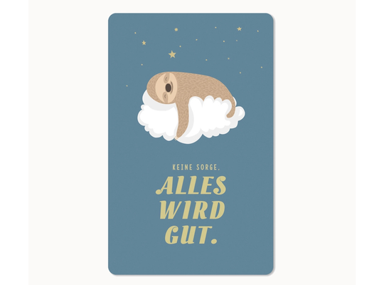 Postkarte Lunacard Alles wird gut