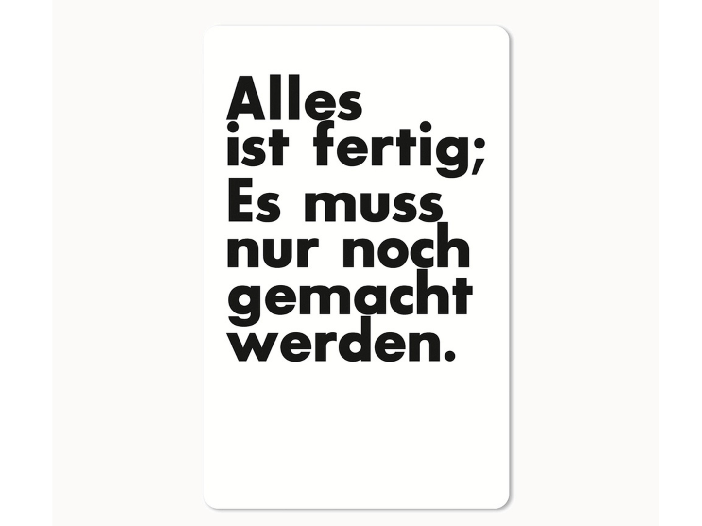 Postkarte Lunacard Fertig