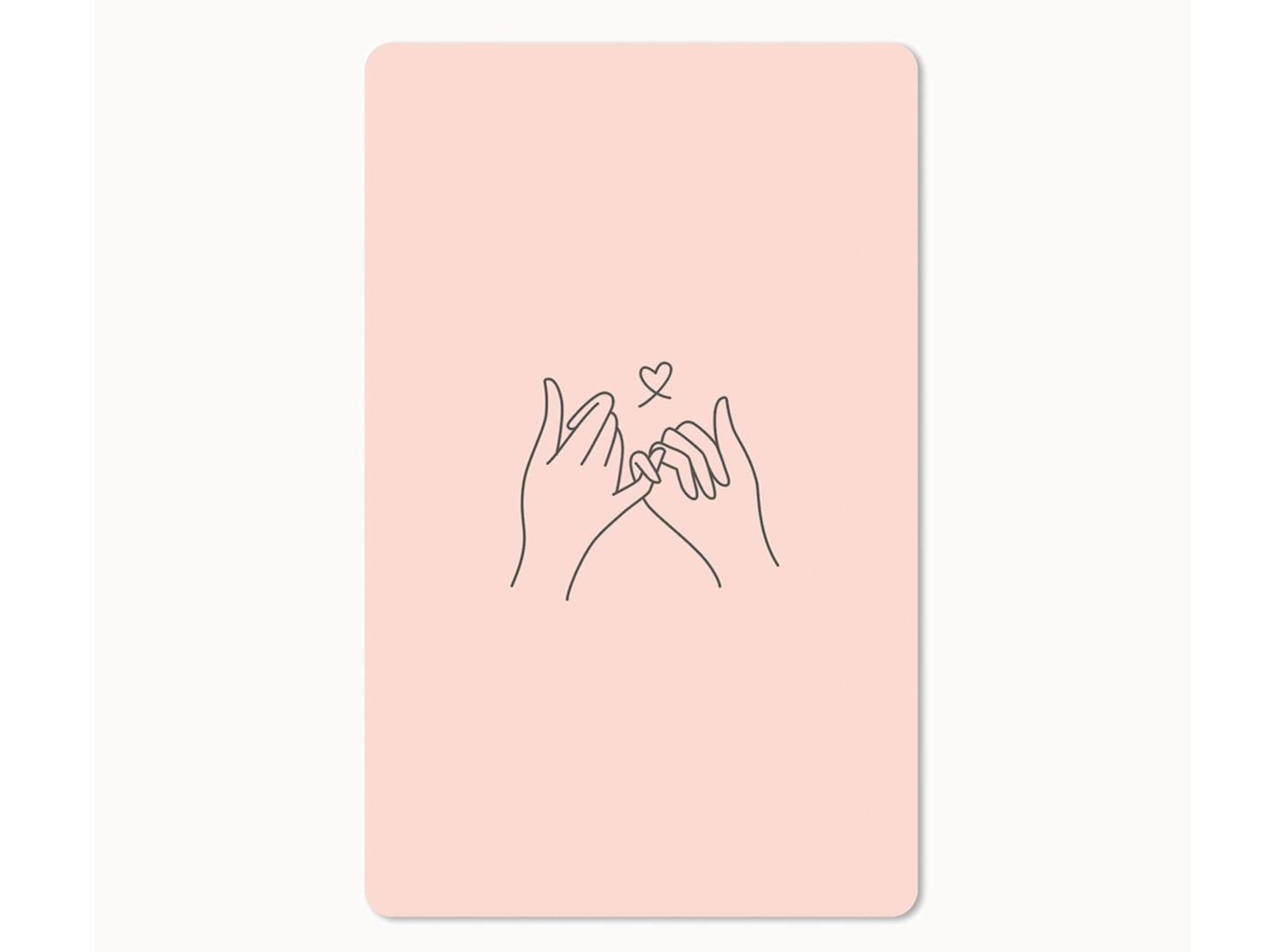 Postkarte Lunacard Pinkie promise