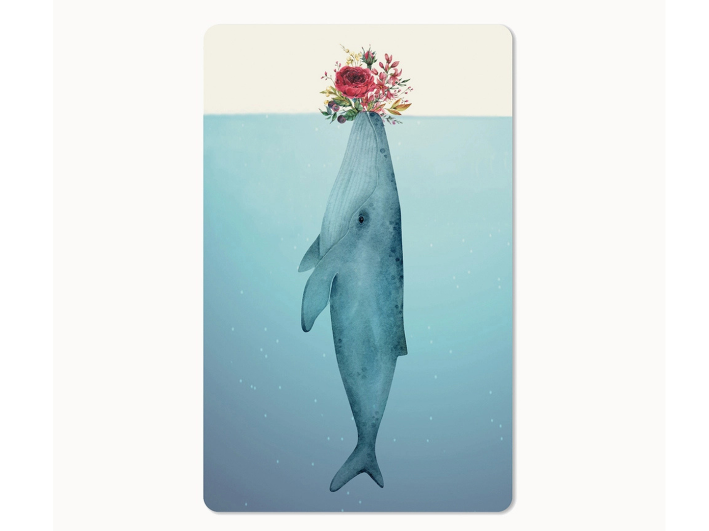 Postkarte Lunacard Wal