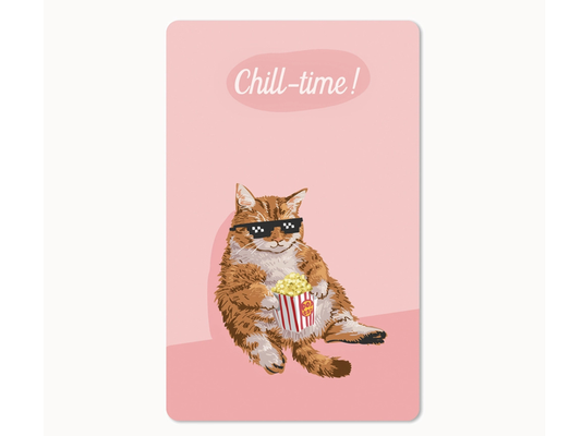 Postkarte Lunacard Chill cat