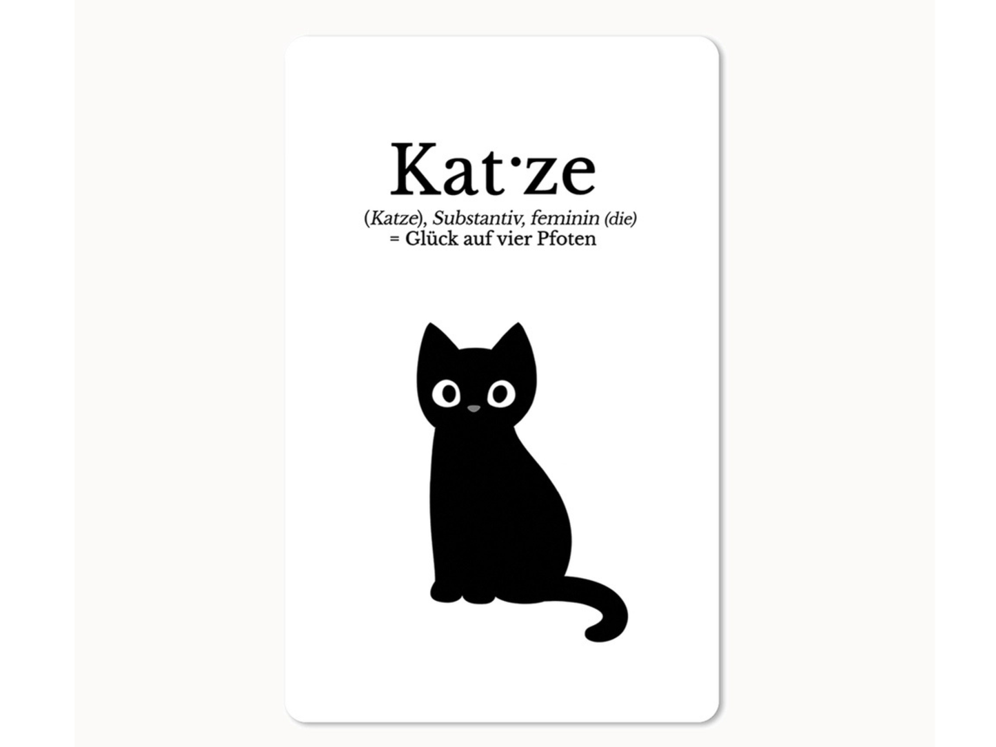 Postkarte Lunacard Katze