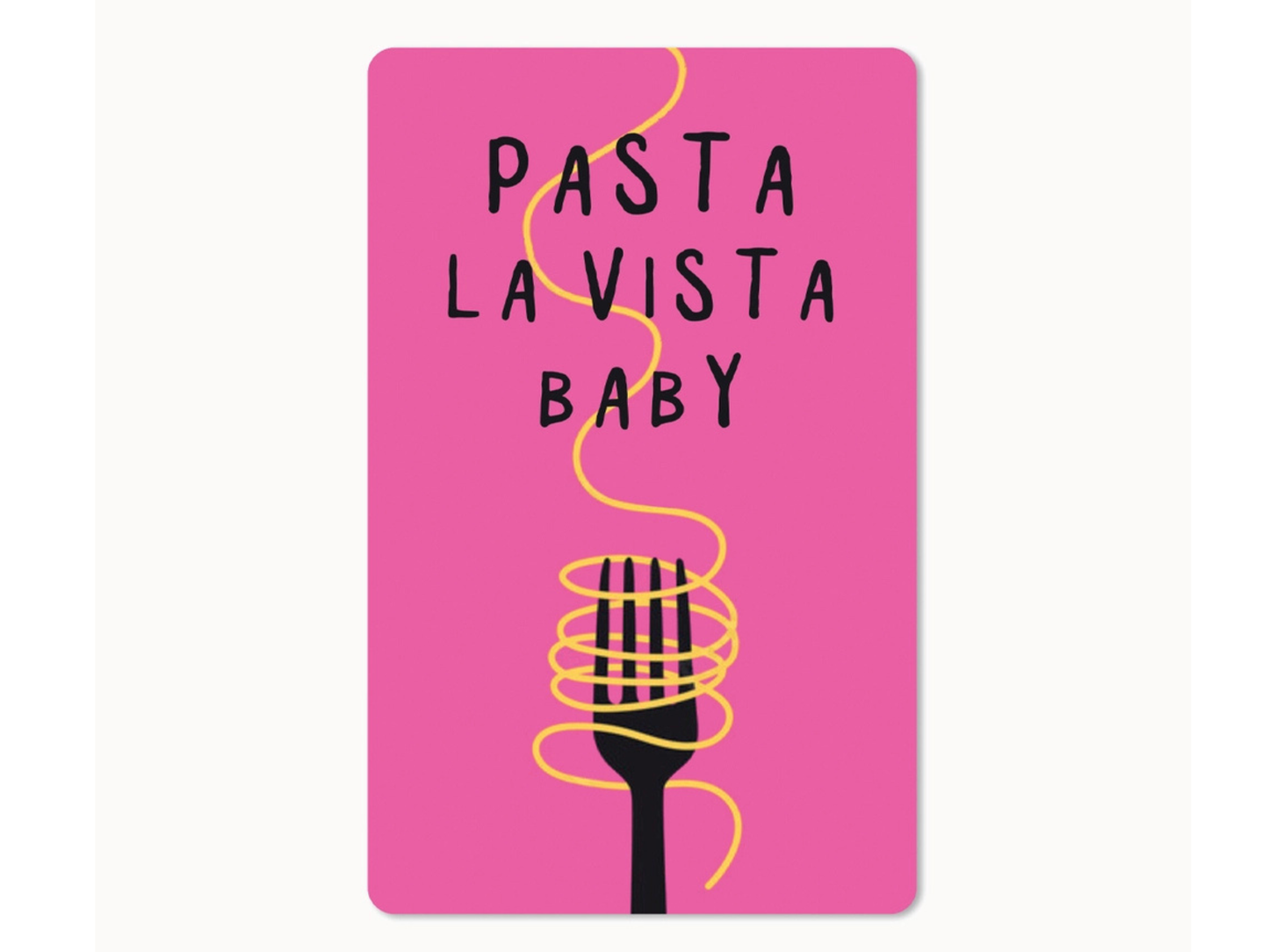 Postkarte Lunacard Pasta La Vista