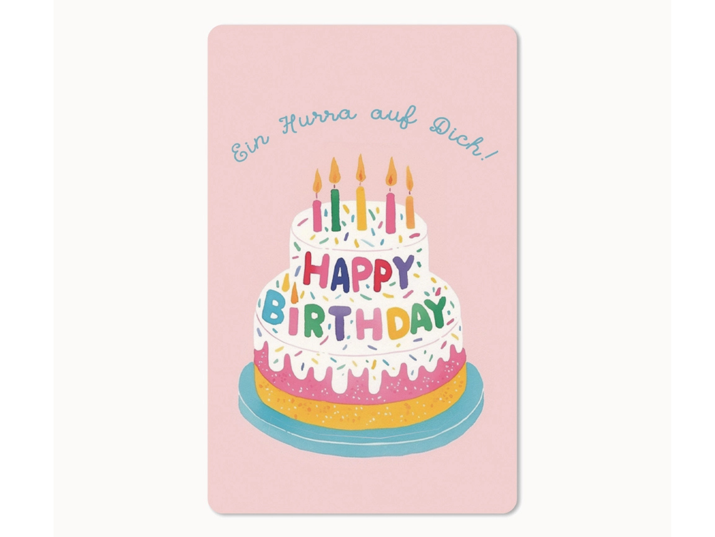 Postkarte Lunacard Ein Hurra auf dich