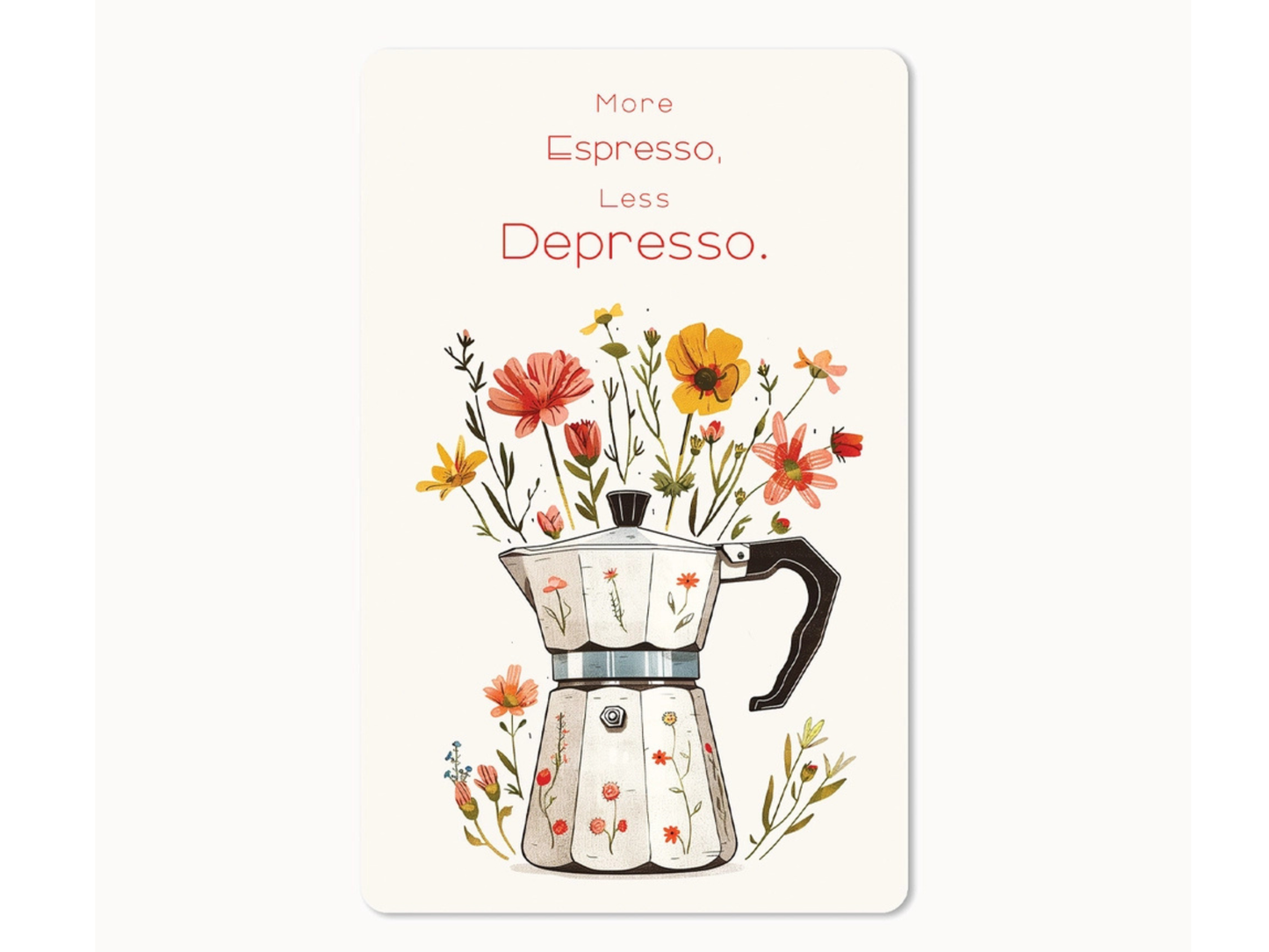 Postkarte Lunacard Espresso, Depresso