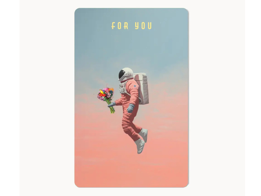 Postkarte Lunacard Astronaut