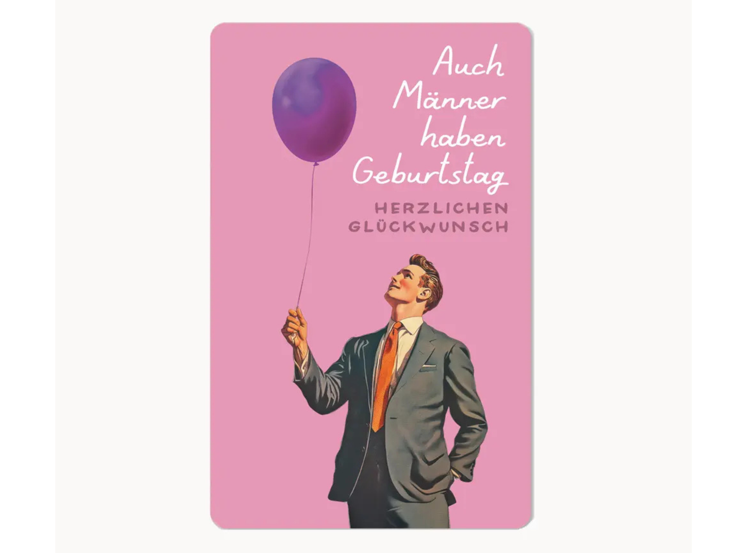 Postkarte Lunacard Männer Geburtstag
