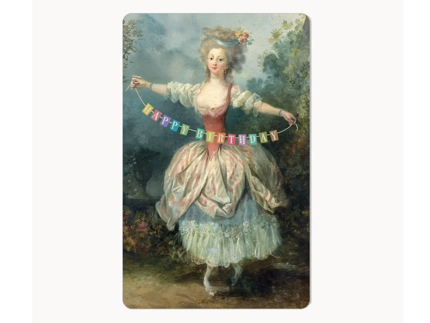 Postkarte Lunacard Birthday Lady