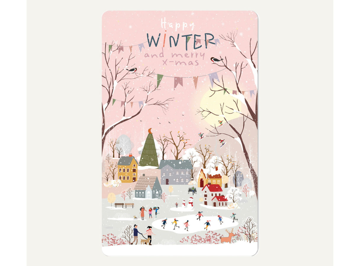 Weihnachtskarte Lunacard Winterwonderland