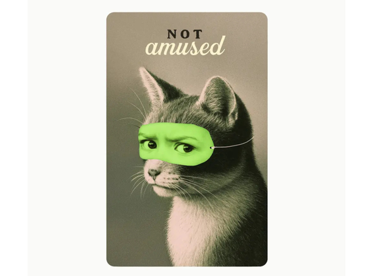 Postkarte Lunacard not amused