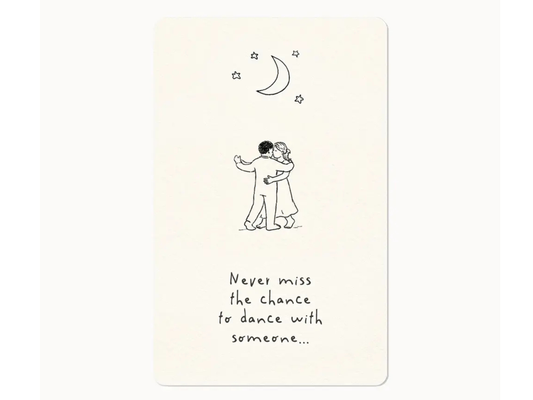 Postkarte Lunacard Dance with someone