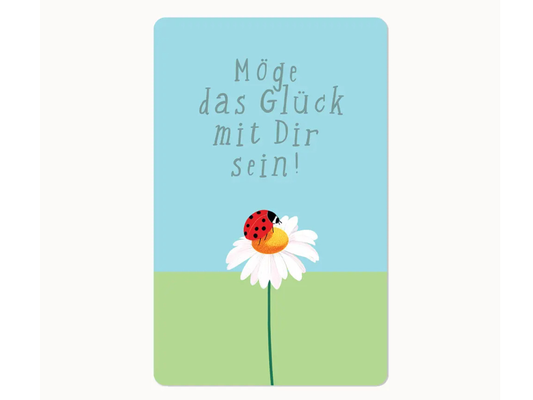 Postkarte Lunacard Möge das Glück mit dir sein