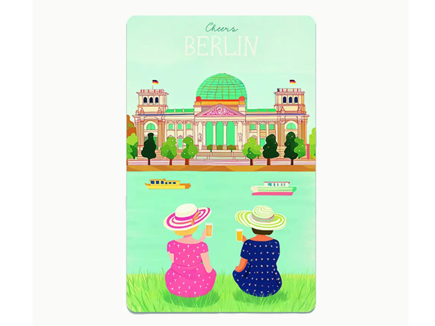 Postkarte Lunacard Berlin Cheers