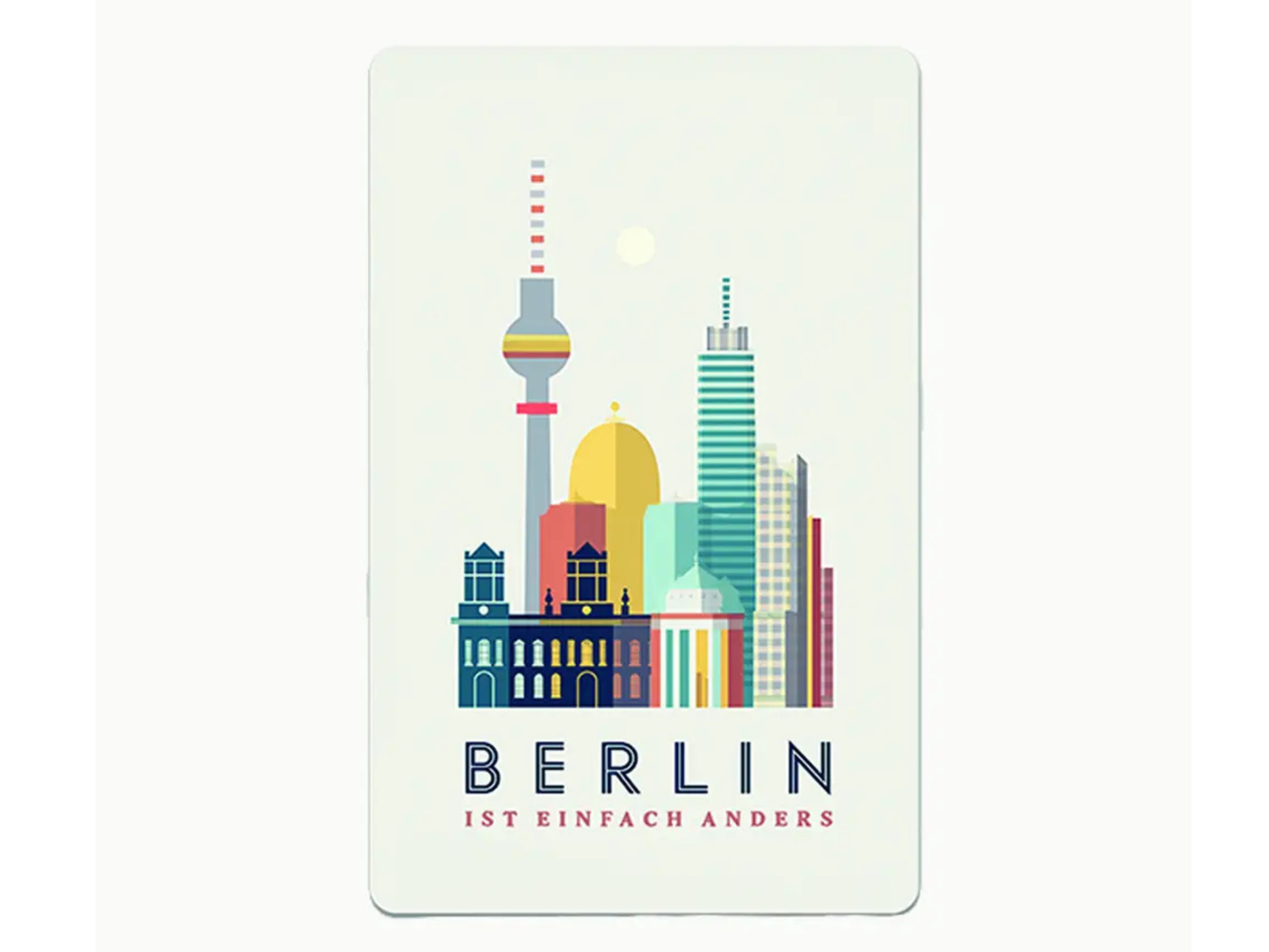 Postkarte Lunacard Berlin ist einfach anders