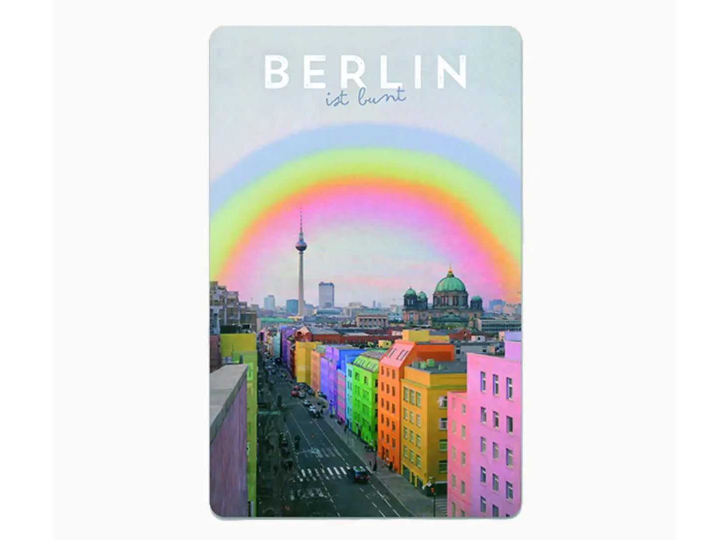 Postkarte Lunacard Berlin ist bunt