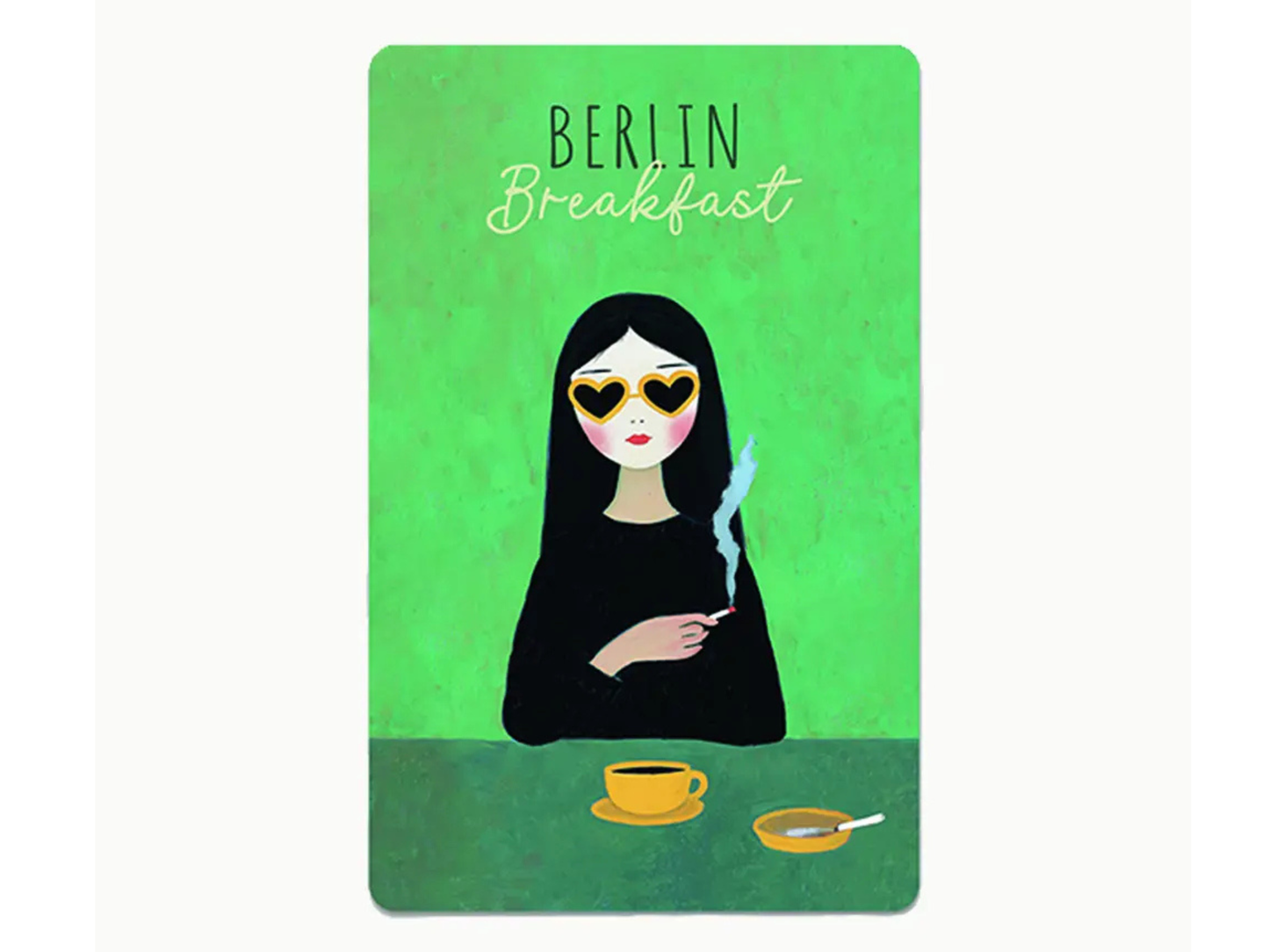 Postkarte Lunacard Berlin Breakfast