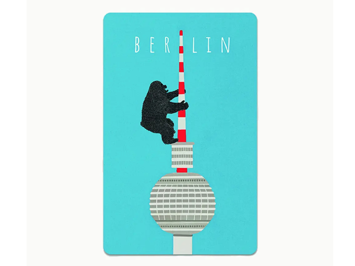 Postkarte Lunacard Berlin King Kong