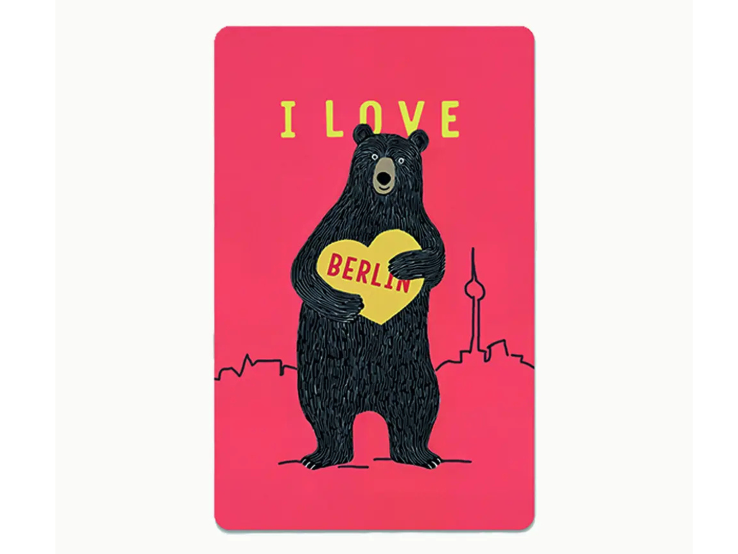 Postkarte Lunacard Berlin Bär Herz