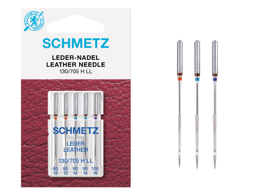SCHMETZ Nähmaschinennadel Leder Stärke 80 -100