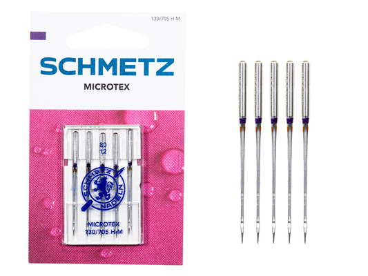 SCHMETZ Nähmaschinennadel Microtex Stärke 60-80