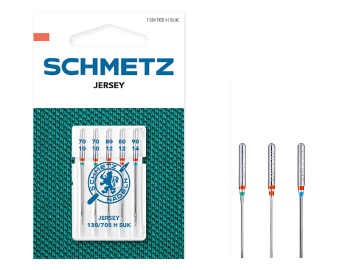 SCHMETZ Nähmaschinennadel Jersey Stärke 70-90