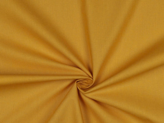 Baumwollstoff Uni Senfgelb 068