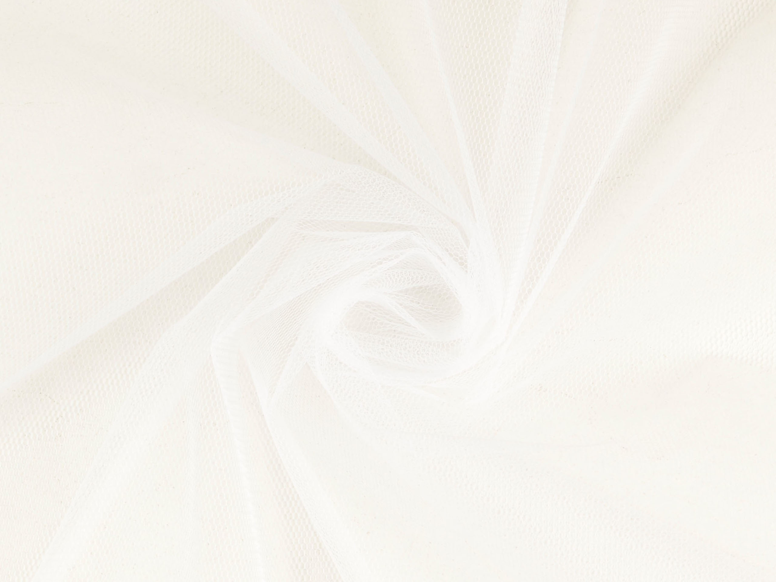 Tüll/Wabentüll Weiß