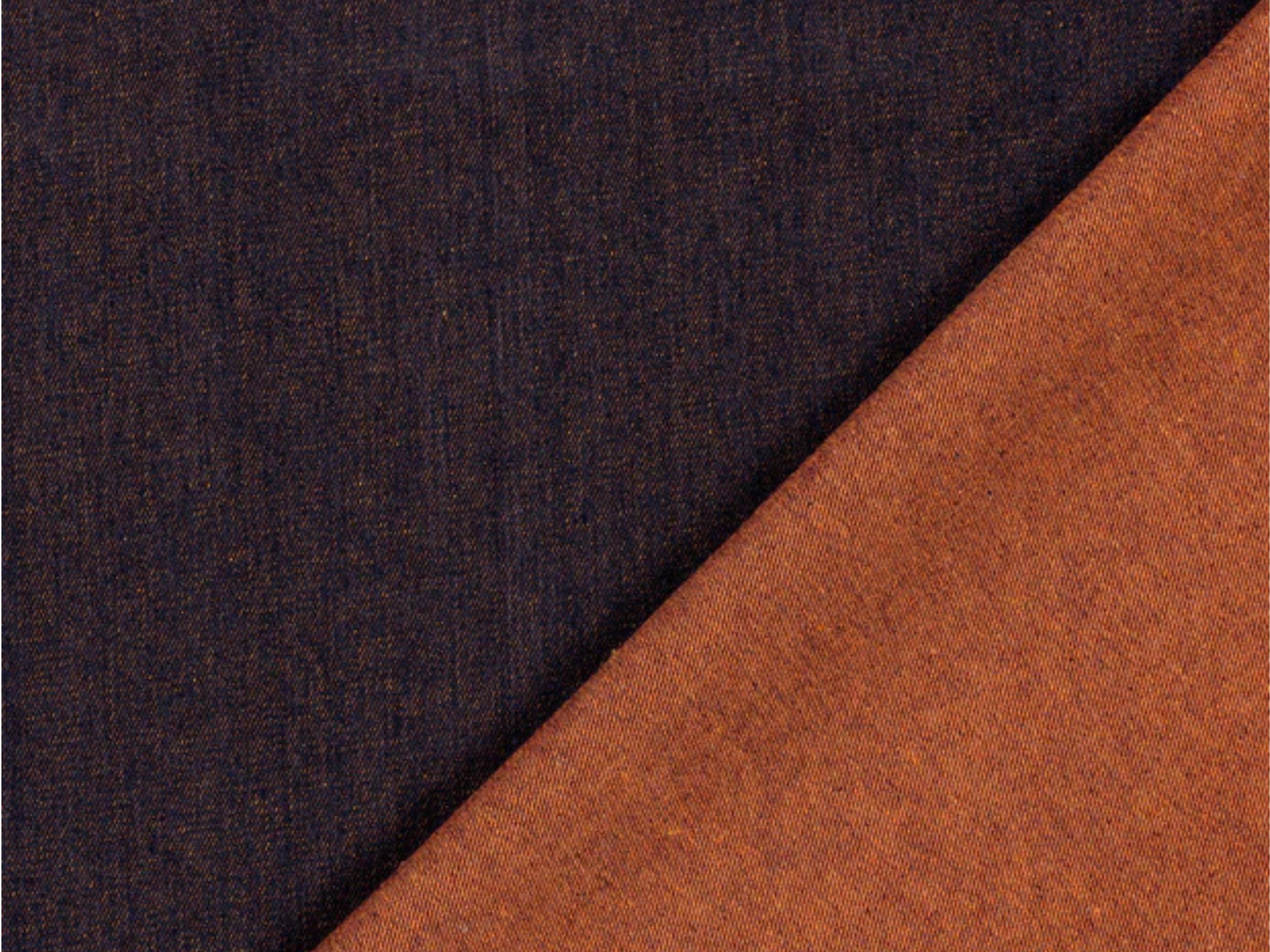 Jeans Aubergine Orange meliert minimaler Stretch